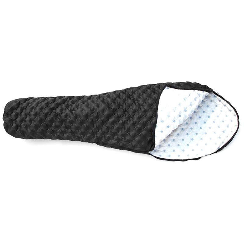 Kamperbox kuplailma 2 ultrakevyt kolmikauden makuupussi 90% ankanuntuvaa 1kg pakattava