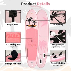 FunWater puhallettava sup-lauta 335x84x15 cm istuimella ja repulla 165 kg kantavuus