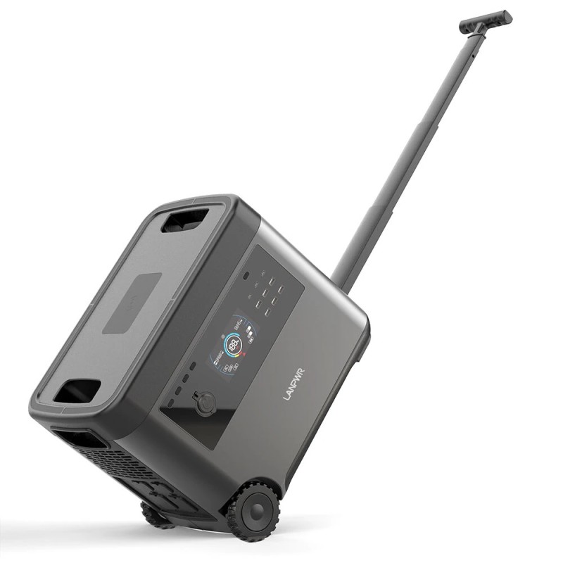 LANPWR 2500 W kannettava virtalähde 2160 Wh LiFePO4 akku 15 W langaton lataus 14 lähtöä retkeilyyn