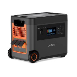LANPWR 2500 W kannettava virtalähde 2160 Wh LiFePO4-akku 15 W langaton lataus 14 lähtöä retkeilyyn