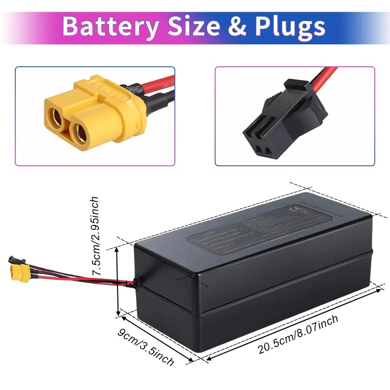 HANIWINNER HA103-10 36V 6Ah sähköpyörän akku 216Wh 15A BMS vesitiivis sopii 250–500W moottoreille