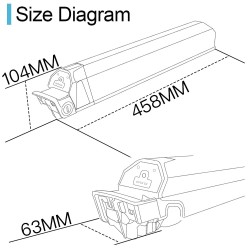 UNITPACKPOWER R009-21 48V 20Ah sähköpyörän akku 2500mAh 30A BMS-suojalevy laturi