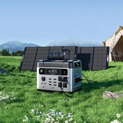 OUKITEL P2001 Plus aurinkogeneraattori 2048Wh LiFePO4-akku 2400W kannettava virtalähde 200W/400W aurinkopaneelilla