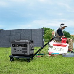 OUKITEL P2001 Plus aurinkogeneraattori 2048Wh LiFePO4-akku 2400W kannettava virtalähde 200W/400W aurinkopaneelilla