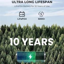 OUKITEL P5000 voimalaitos 5120 Wh 2200W aurinkogeneraattori 400W paneelit LiFePO4-akku 1,8 tunnin pikalataus