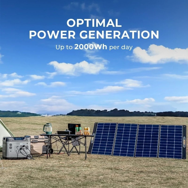 OUKITEL P5000 voimalaitos 5120 Wh 2200W aurinkogeneraattori 400W paneelit LiFePO4-akku 1,8 tunnin pikalataus