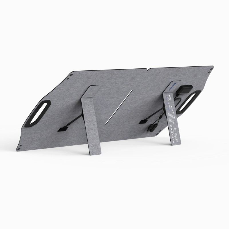 BigBlue 100W ETFE taitettava aurinkopaneeli jalustoilla 25,4% hyötysuhde IP68 vesitiivis