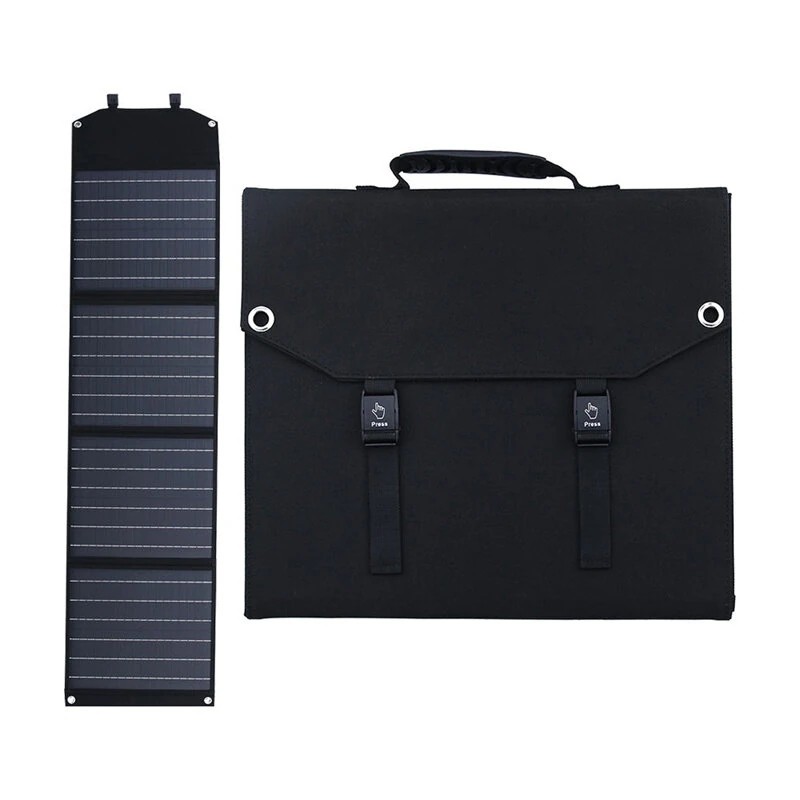 Anvolan joustava 100W 18V kannettava aurinkopaneelilaturi 5V usb lähtö tasavirta taitettava retkeilypaneeli