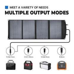 Anvolan joustava 100W 18V kannettava aurinkopaneelilaturi 5V usb-lähtö tasavirta taitettava retkeilypaneeli