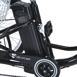 GOGOBEST GF100 sähkökäyttöinen kolmipyörä 36V 20Ah akku 350W moottori 24-tuumaiset renkaat 70km toimintasäde 200kg kantavuus