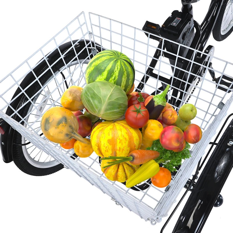 GOGOBEST GF100 sähkökäyttöinen kolmipyörä 36V 20Ah akku 350W moottori 24-tuumaiset renkaat 70km toimintasäde 200kg kantavuus