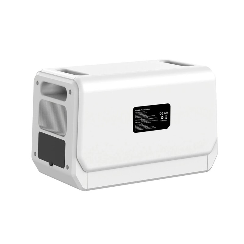 LANPWR 2400PRO kannettava virtalähde LiFePO4 2048Wh 2400W verkkoon kytkettävä invertteri 4 kpl 180W aurinkopaneelia