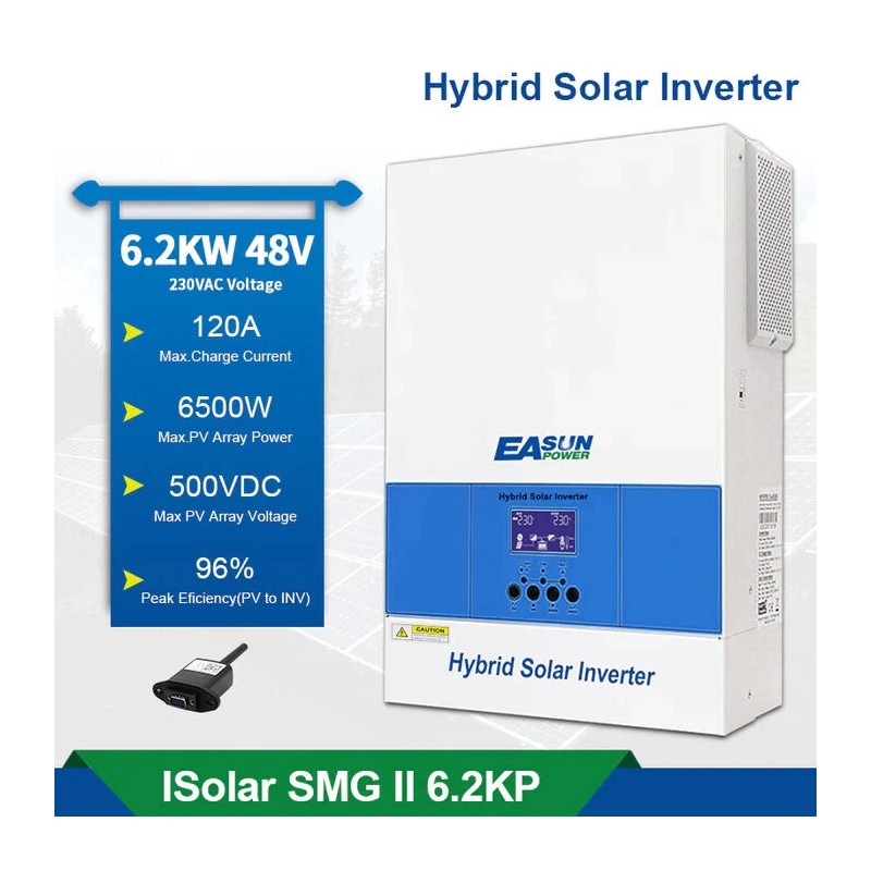 EASUN POWER ISolar SMG II 6.2KP WIFI 6,2 kW aurinkohybridi-invertteri MPPT