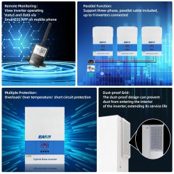 EASUN POWER ISolar SMG II 6.2KP WIFI 6,2 kW aurinkohybridi-invertteri MPPT