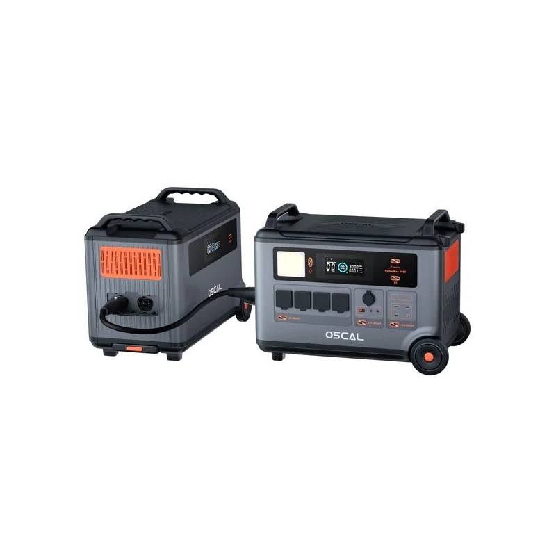 Blackview Oscal PowerMax 3600 kannettava voimalaitos PM200 200W taitettava aurinkopaneeli LiFePO4-akku 14 pistorasiaa