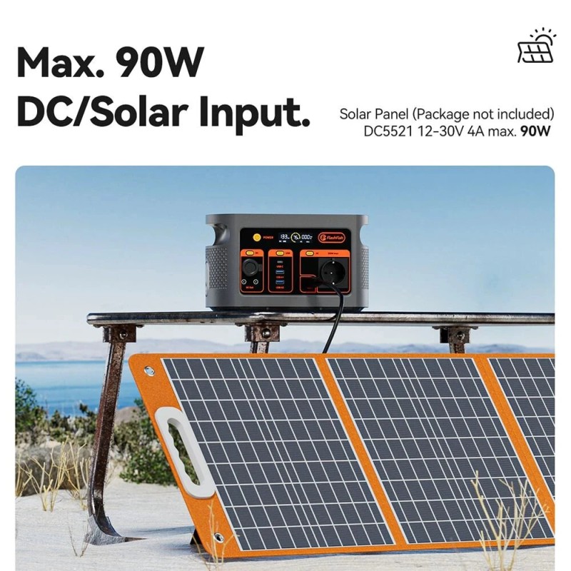 Flashfish E103 179,2Wh LiFePO4-akku kannettava 300W virtalähde retkeilyyn ja hätäkäyttöön