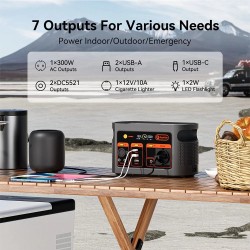 Flashfish E103 179,2Wh LiFePO4-akku kannettava 300W virtalähde retkeilyyn ja hätäkäyttöön