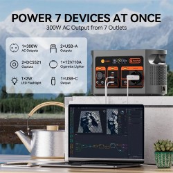 Flashfish E103 179,2Wh LiFePO4-akku kannettava 300W virtalähde retkeilyyn ja hätäkäyttöön