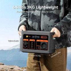 Flashfish E103 179,2Wh LiFePO4-akku kannettava 300W virtalähde retkeilyyn ja hätäkäyttöön