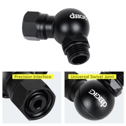 DIDEEP pyörivä messinkinen regulaattorin letkun kulmasovitin sivukiinnitteinen