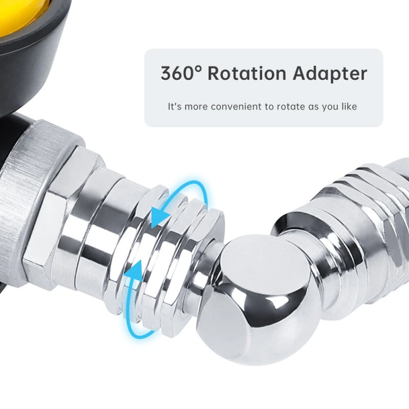 DIDEEP pyörivä messinkinen regulaattorin letkun kulmasovitin sivukiinnitteinen