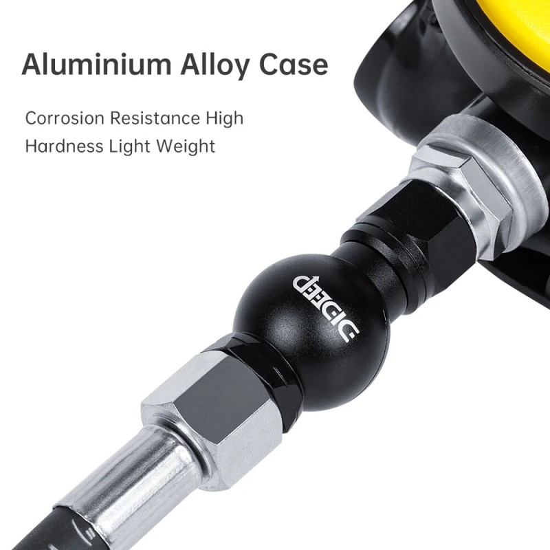 DIDEEP pyörivä messinkinen regulaattorin letkun kulmasovitin sivukiinnitteinen