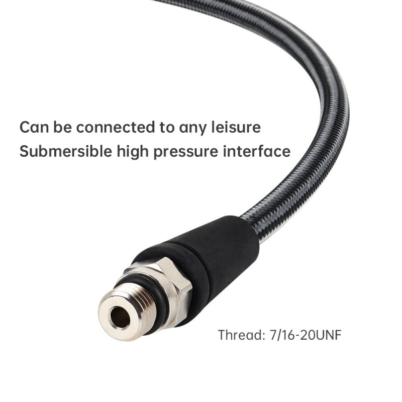 DIDEEP sukellus korkeapaineletku kudottu hiilikuitukudos 15/65/80 cm joustava turvallinen ammattikäyttöön