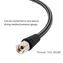 DIDEEP sukellus korkeapaineletku kudottu hiilikuitukudos 15/65/80 cm joustava turvallinen ammattikäyttöön