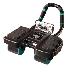 Bominfit nelipyöräinen automaattinen palautuva vatsapyörä kuusi kyynärtukea älyjarrut puhelinteline