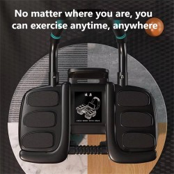 Bominfit nelipyöräinen automaattinen palautuva vatsapyörä kuusi kyynärtukea älyjarrut puhelinteline