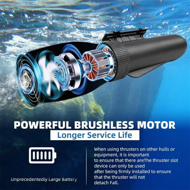 CAMORO 700W sukellusmoottoriskootteri vedenalainen potkuri SUP-laudalle toimintakameralle yhteensopiva CM7-1