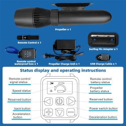 CAMORO 700W sukellusmoottoriskootteri vedenalainen potkuri SUP-laudalle toimintakameralle yhteensopiva CM7-1