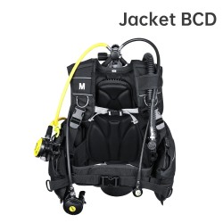 DIDEEP ammattimainen BCD-sukellusliivi kellunnansäätö musta kangas sukellukseen