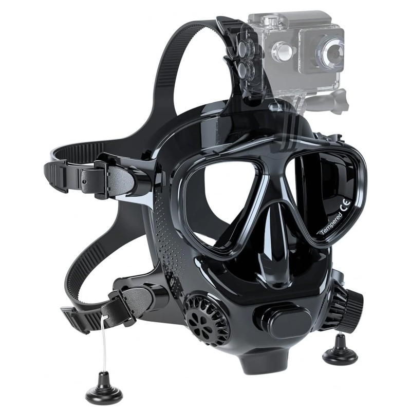 DIDEEP kokokasvomaski aikuisille 180 asteinen kamerakiinnikkeellä huurtumisenesto vuotosuoja silikoni