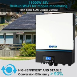 EasunPower ISolar SMW 11kW aurinkoinvertteri 230V MPPT 150A 550VDC puhdas siniaalto WiFi-GPRS etävalvonta LCD-näyttö