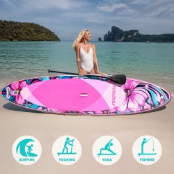 FunWater 335 cm ilmatäytteinen SUP-lauta aikuisten täydellinen setti säädettävä mela pumppu reppu