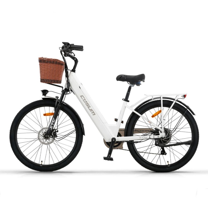 CYSUM X-City sähköpyörä 48V 10,4Ah akku 250W moottori 25km/h 26-tuuma renkaat 80km 120kg kantavuus