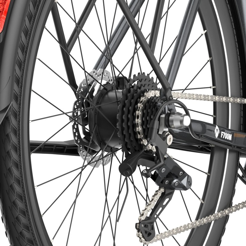 Fafrees F700W sähköpyörä 36V 10Ah akku 250W moottori vääntömomenttianturi hydrauliset levyjarrut