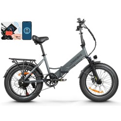 SAMEBIKE LOTDM200-II taitettava sähköpyörä tavaratelineellä 48V 13Ah 750W moottori 20-tuuma 80km avustustila