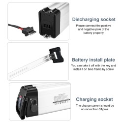 HANIWINNER HA030-05 36V 17.5Ah litium-ioni akku TongSheng TSDZ2B moottorisarja EKD01 näytöllä sopii NAKXUS XINBAO
