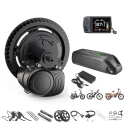 HANIWINNER HA193 48V 13Ah akku ja TongSheng TSDZ2B 48V 500W keskimoottori EKD01 näyttö