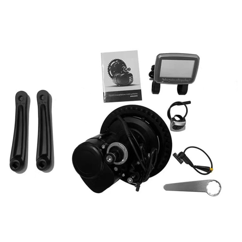 HANIWINNER HA193 48V 13Ah akku ja TongSheng TSDZ2B 48V 500W keskimoottori EKD01 näyttö