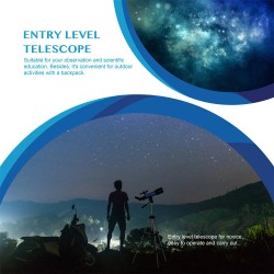 AOMEKIE tähtikaukoputki 70 mm 400 mm 120x refraktori alumiinijalusta älypuhelinsovitin kuunsuodin AO2017