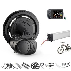 HANIWINNER HA177 06 48V 10Ah 480Wh akku ja TongSheng TSDZ2B 48V 500W keskimoottori EKD01 näyttö 42T