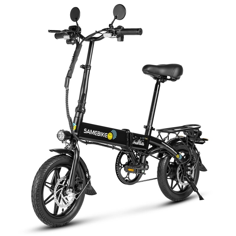 SAMEBIKE YINYU14 sähköpyörä 36V/7,8Ah 250W 14-tuumaiset renkaat taitettava 30 km toimintamatka kantavuus 150 kg