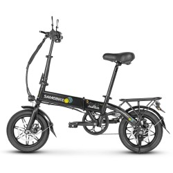 SAMEBIKE YINYU14 sähköpyörä 36V/7,8Ah 250W 14-tuumaiset renkaat taitettava 30 km toimintamatka kantavuus 150 kg