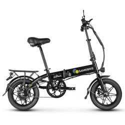 SAMEBIKE YINYU14 sähköpyörä 36V/7,8Ah 250W 14-tuumaiset renkaat taitettava 30 km toimintamatka kantavuus 150 kg
