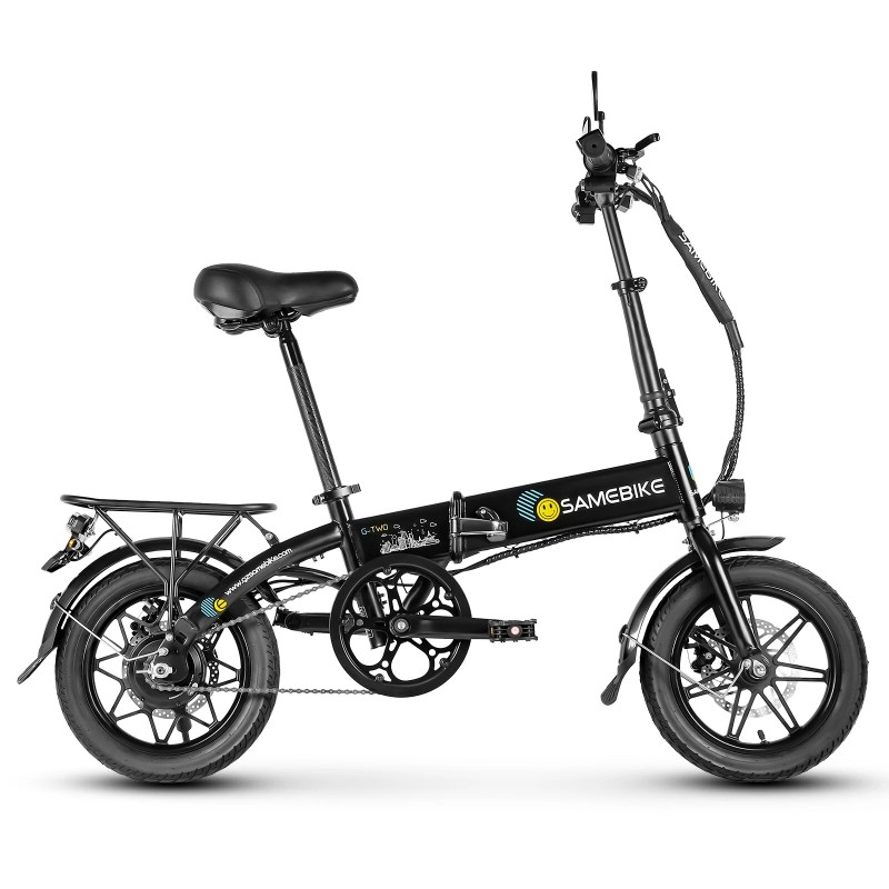 SAMEBIKE YINYU14 sähköpyörä 36V/7,8Ah 250W 14-tuumaiset renkaat taitettava 30 km toimintamatka kantavuus 150 kg