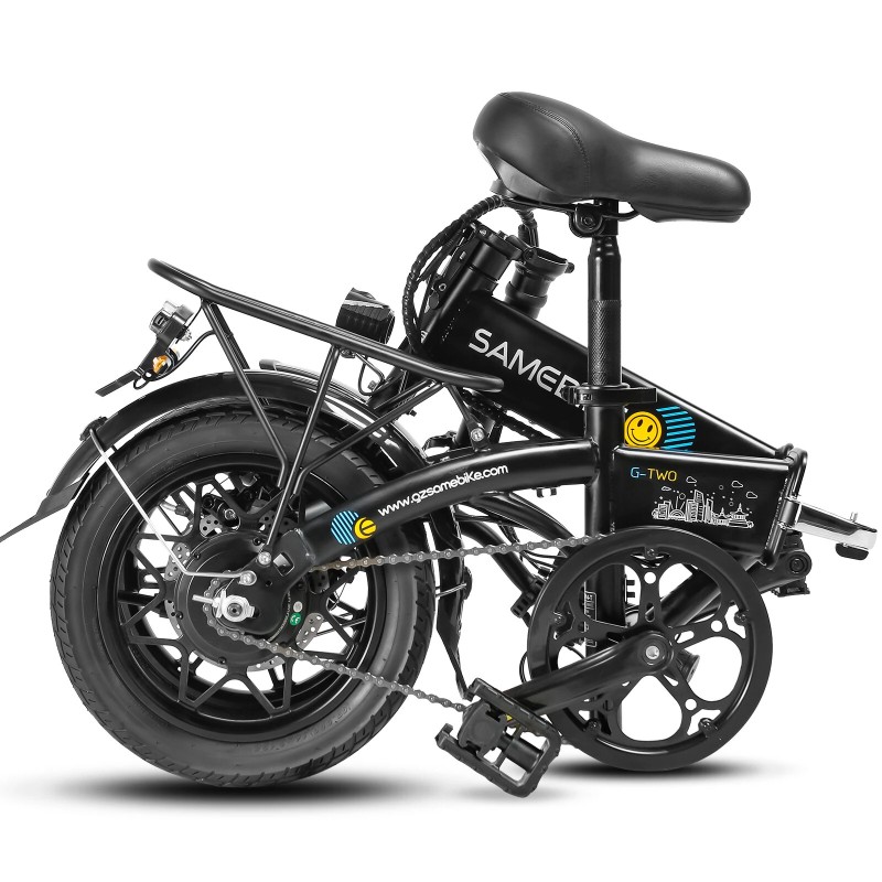 SAMEBIKE YINYU14 sähköpyörä 36V/7,8Ah 250W 14-tuumaiset renkaat taitettava 30 km toimintamatka kantavuus 150 kg