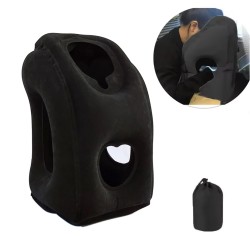 IPRee ilmatäytteinen matkatyyny lentokoneille patentoitu venttiili niskatuki